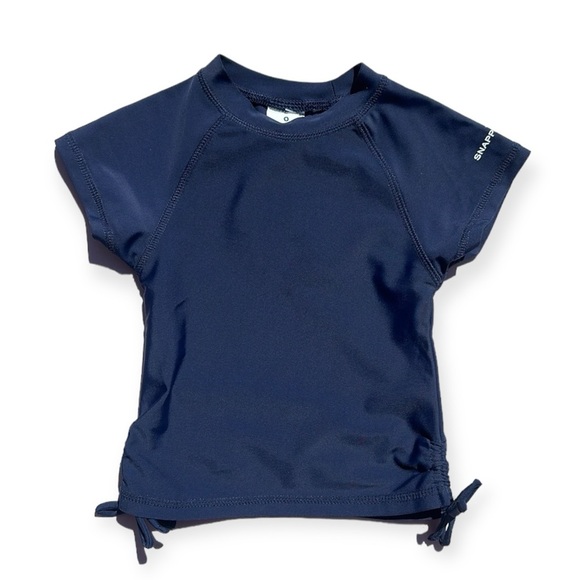 Snapper Rock UPF 50+ Navy Rash guard Short Sleeve Size 3 (2-3 years) New w/ Tag - Picture 1 of 8